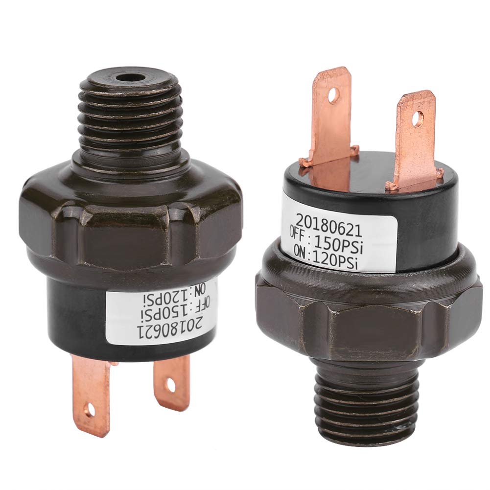 Acouto 12V Universal Car Automatic Air Compressor Pressure Switch (120-150 PSI) - Heavy Duty Air Pressure Control for Trucks, SUVs & Off-Road Vehicles