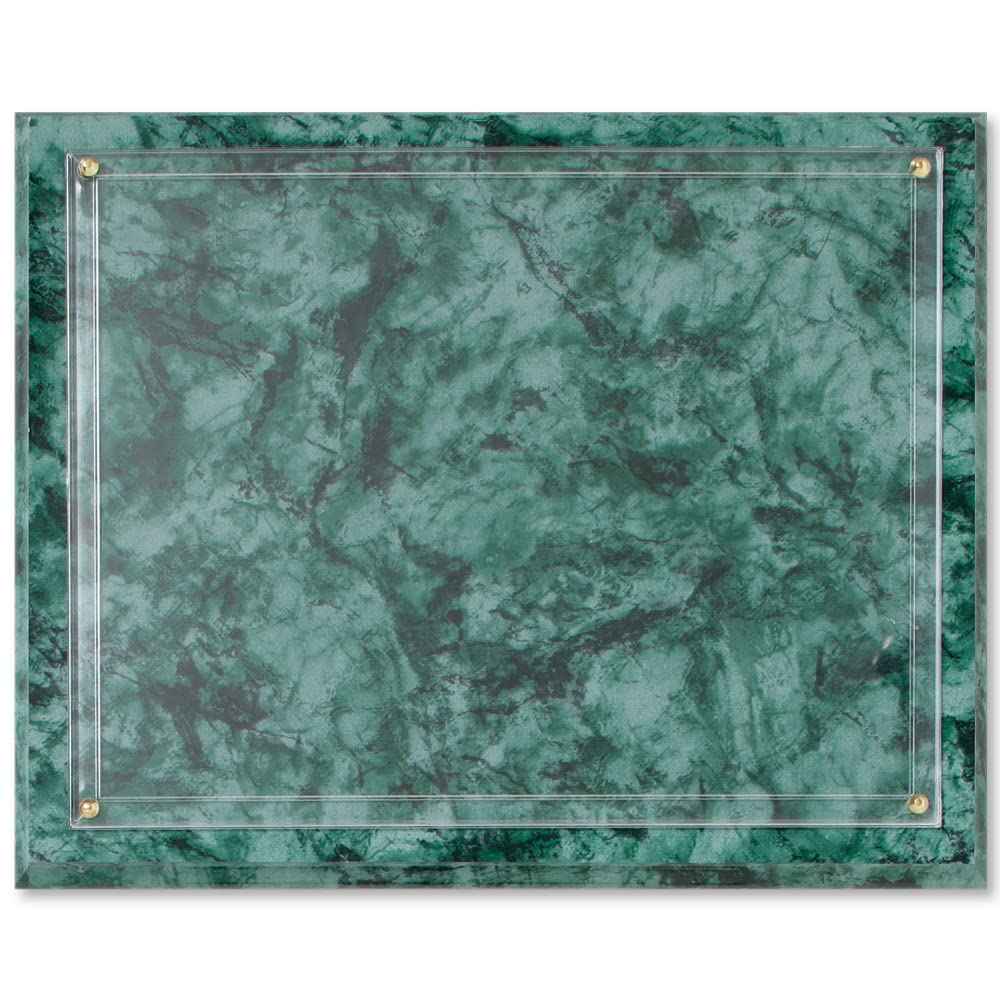 PaperDirect Green Marble Wall Plaque Kit - Elegant Diploma & Certificate Holder for Graduation Awards, Office Recognition & Home Decor
