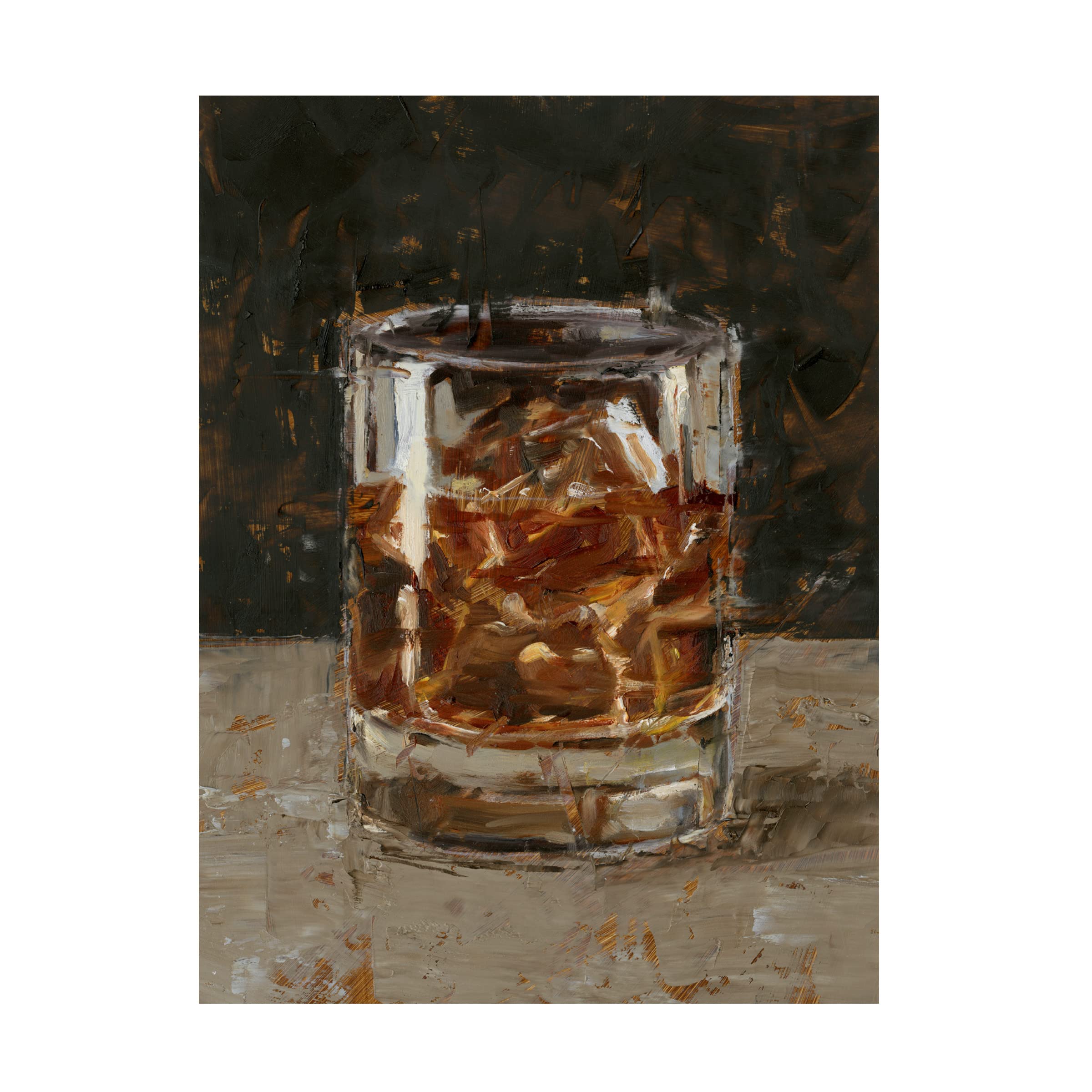 Ethan Harper 'The Hard Stuff I' Canvas Art Print 18x24 - Modern Wall Decor for Living Room, Bedroom & Office - Trademark Fine Art Collection