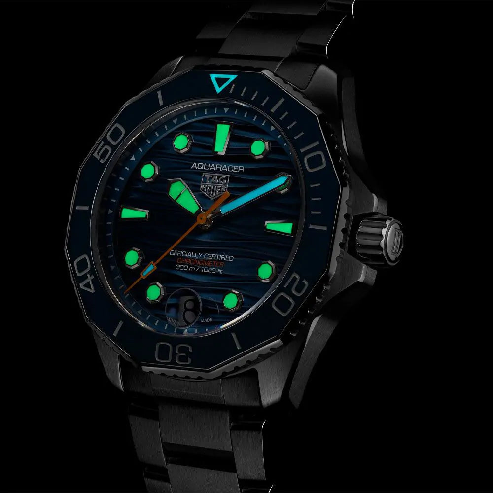 Tag Heuer Aquaracer 42mm Blue Automatic Men's Watch - Luxury Dive Watch for Men, Water Resistant 300M, Swiss Made, Perfect for Swimming, Diving & Everyday Wear
