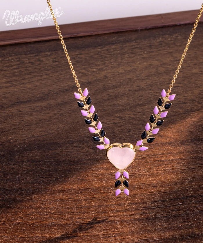 Wrangler Demeter’s Heart Onyx Necklace for Women - Elegant Greek Goddess Jewelry Gift for Birthday, Anniversary & Special Occasions