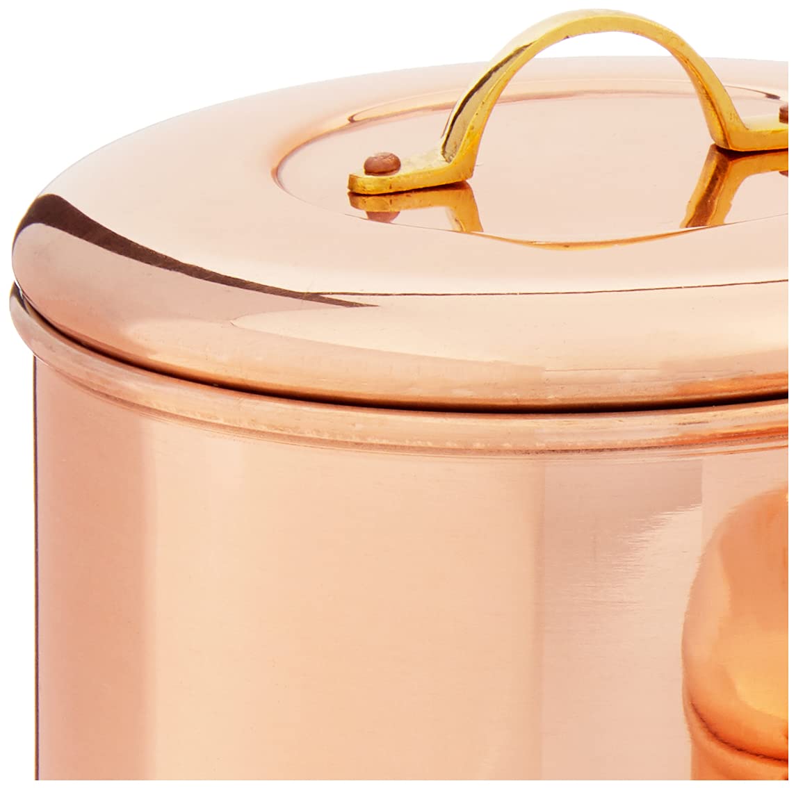 Old Dutch 4-Piece Chalkboard Canister Set - 4 Quart Copper Kitchen Storage Containers for Flour, Sugar, Coffee & Tea - Perfect for Pantry Organization & Farmhouse Decor