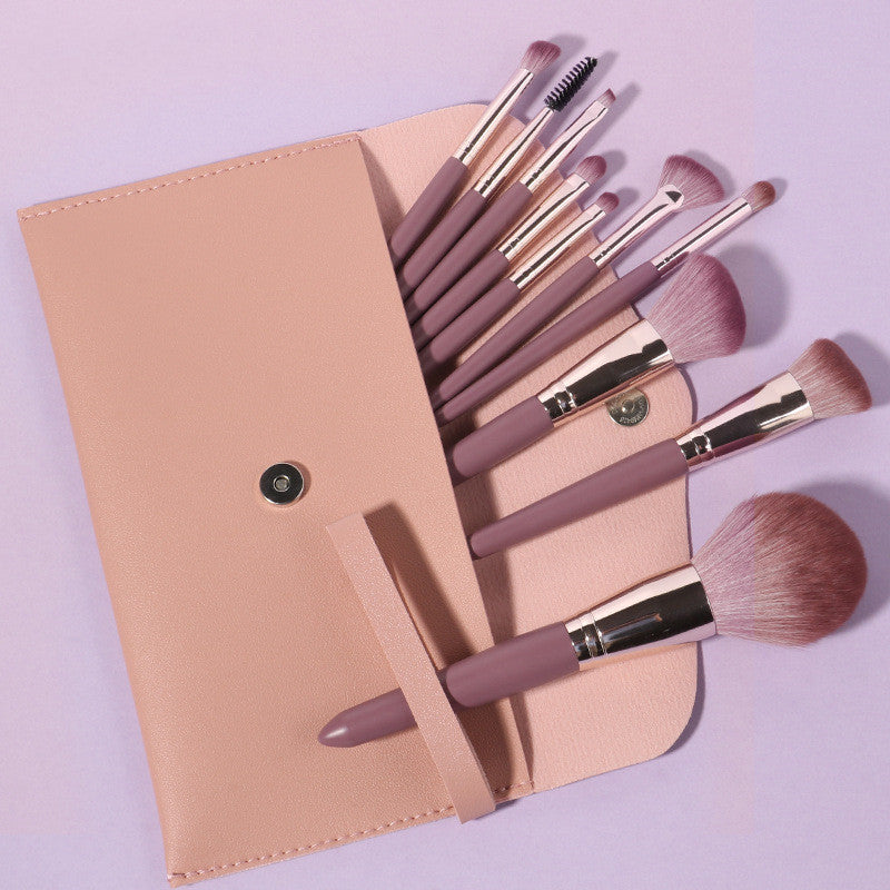 14 Piece Wooden Handle Makeup Brush Set - Professional Cosmetic Brushes for Foundation, Blending, Eyeshadow & Contouring - Perfect for Makeup Artists & Beauty Enthusiasts