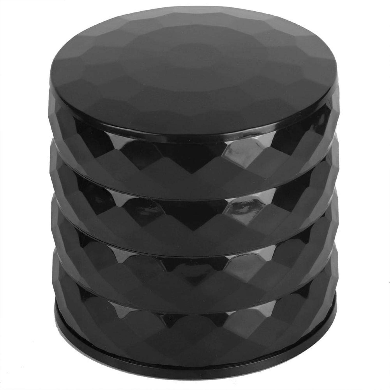 Stylish Jewelry Organizer Box - Unique Design, Durable & Space-Saving Jewelry Storage Case for Necklaces, Rings & Earrings - Perfect for Home, Dorm & Travel (Black)
