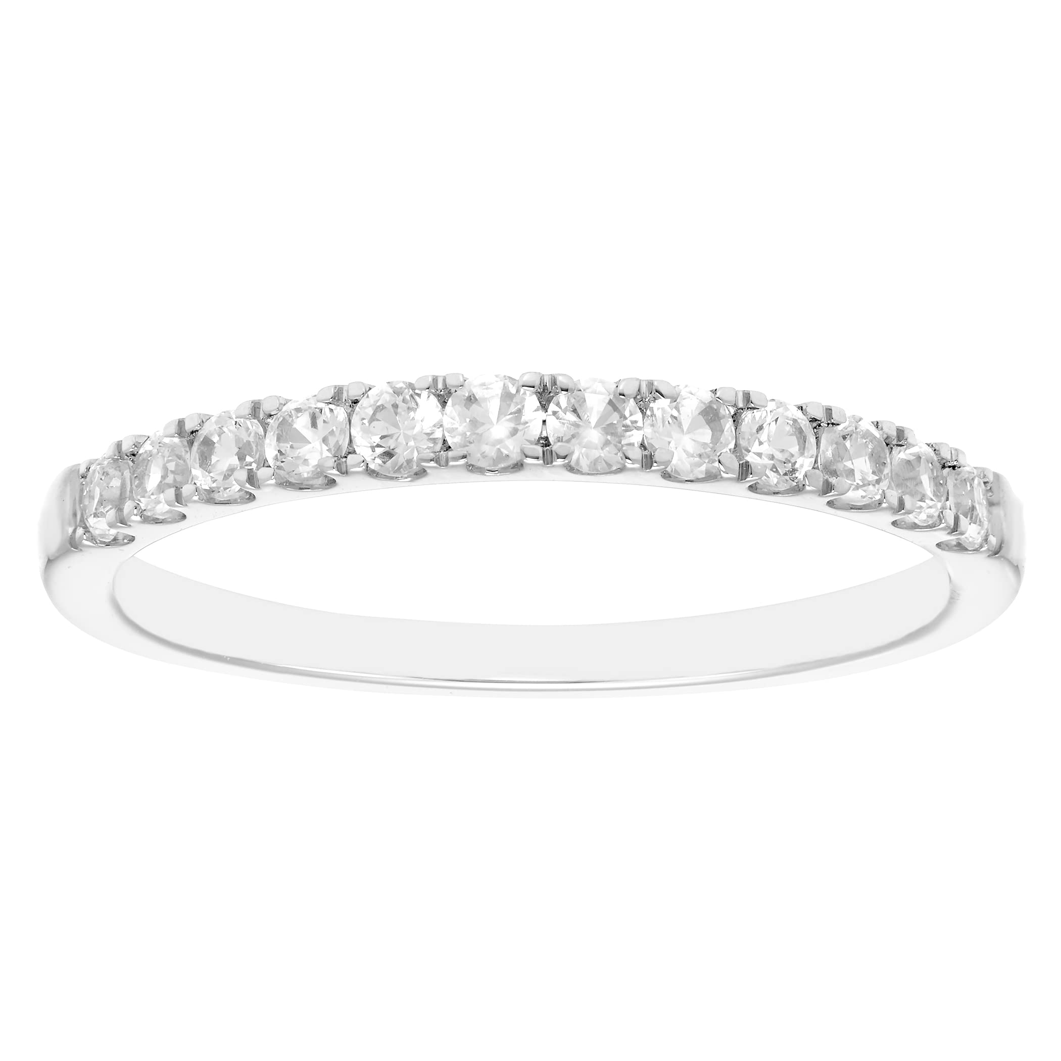 10K Gold Stackable Wedding Band Ring with Birthstone - Anniversary, Engagement, Promise Ring for Women - Choose Size & Color (Yellow/White Gold) - Perfect for Gifts, Proposals & Special Occasions