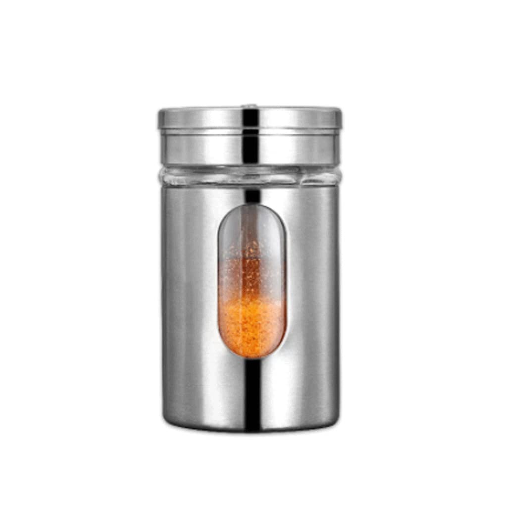 Premium Stainless Steel Seasoning Pot - Multifunctional Spice Jar & Portable BBQ Condiment Bottle for Kitchen, Camping, Grilling (Silver, One Size) | Perfect for Home Cooking, Outdoor Adventures & Picnics