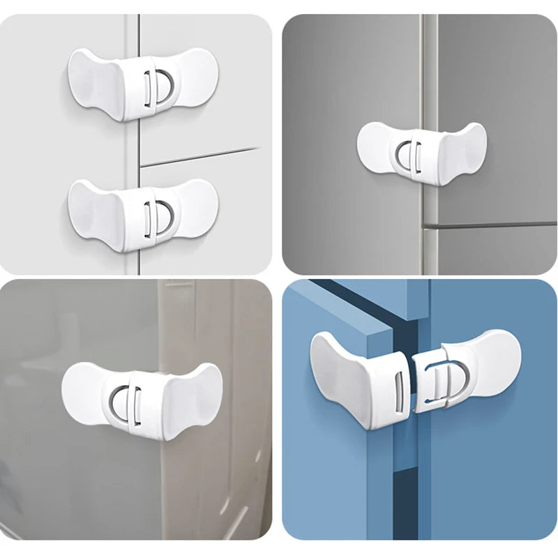 Child Safety Drawer Locks - Baby Proofing Cabinet Latches for Kitchen, Bathroom & Nursery - Secure Drawers & Cabinets from Kids (4-Pack)