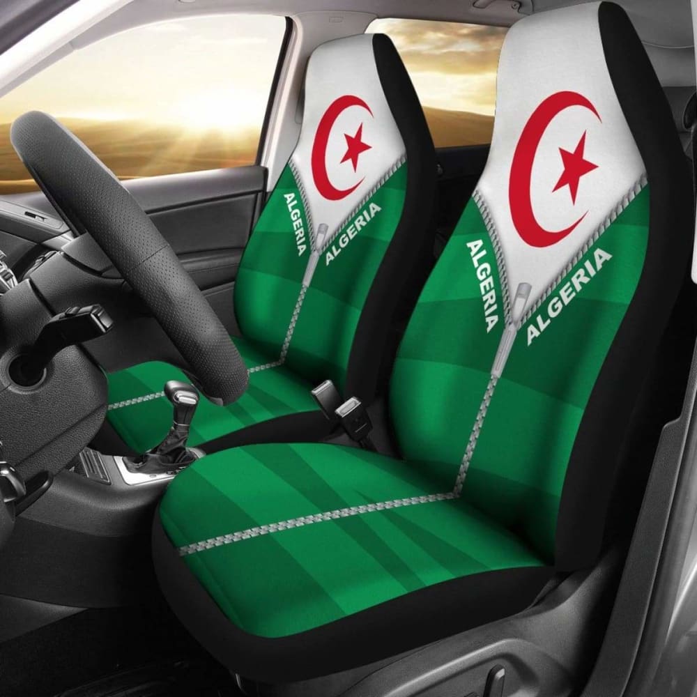 Premium Algeria Car Seat Cover with Straight Zipper Style 192609 - Waterproof & Durable Protection for Cars, Trucks, SUVs - Perfect for Daily Commute, Road Trips & Pet Owners