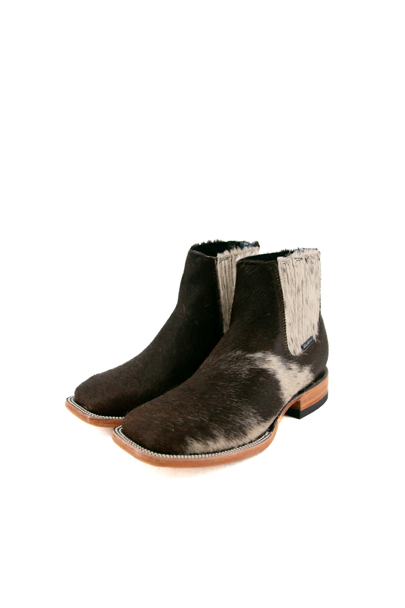 Women's Square Toe Cowhide Ankle Boots Size 8 - Comfortable & Stylish Leather Booties for Fall & Winter | Perfect for Office, Casual Outfits & Date Nights