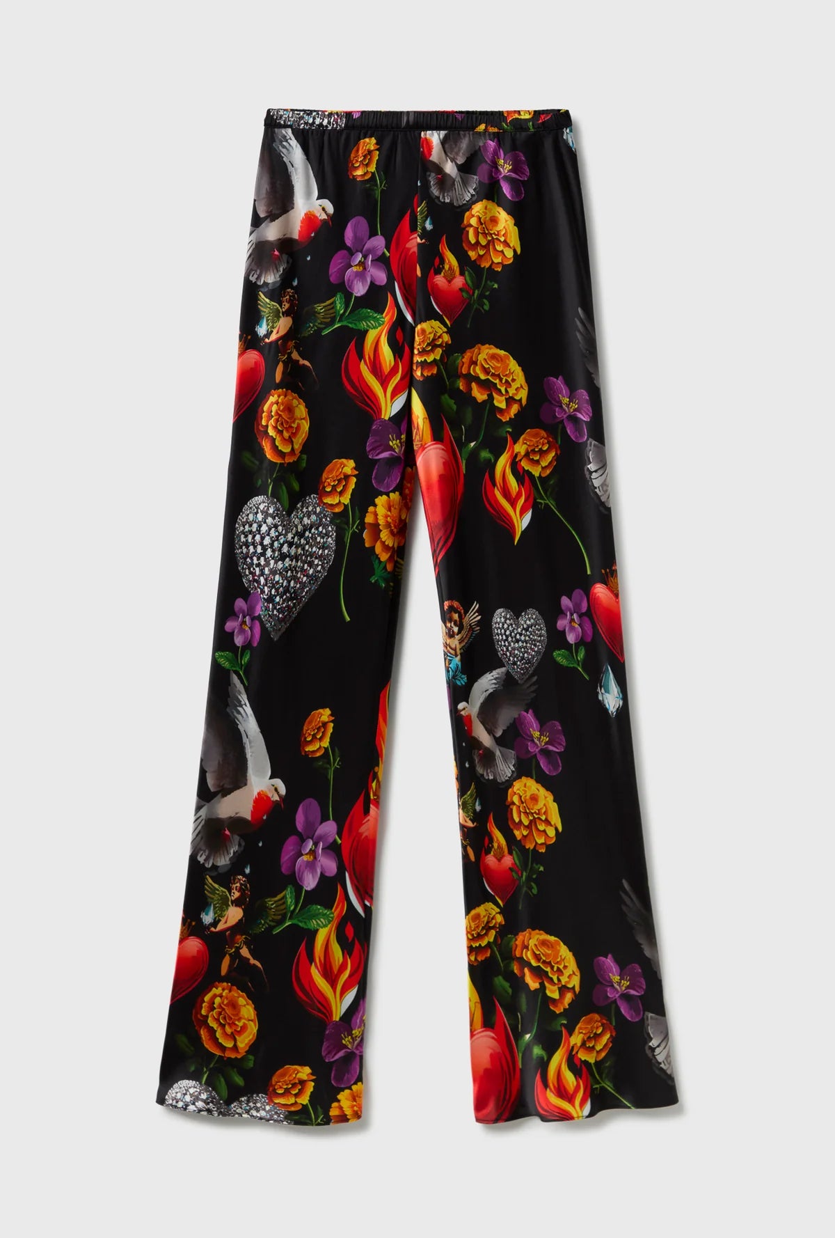 Bias Cut Pants - Dearly Beloved Black | High-Waisted Flowy Trousers for Women | Perfect for Office Wear & Evening Outfits