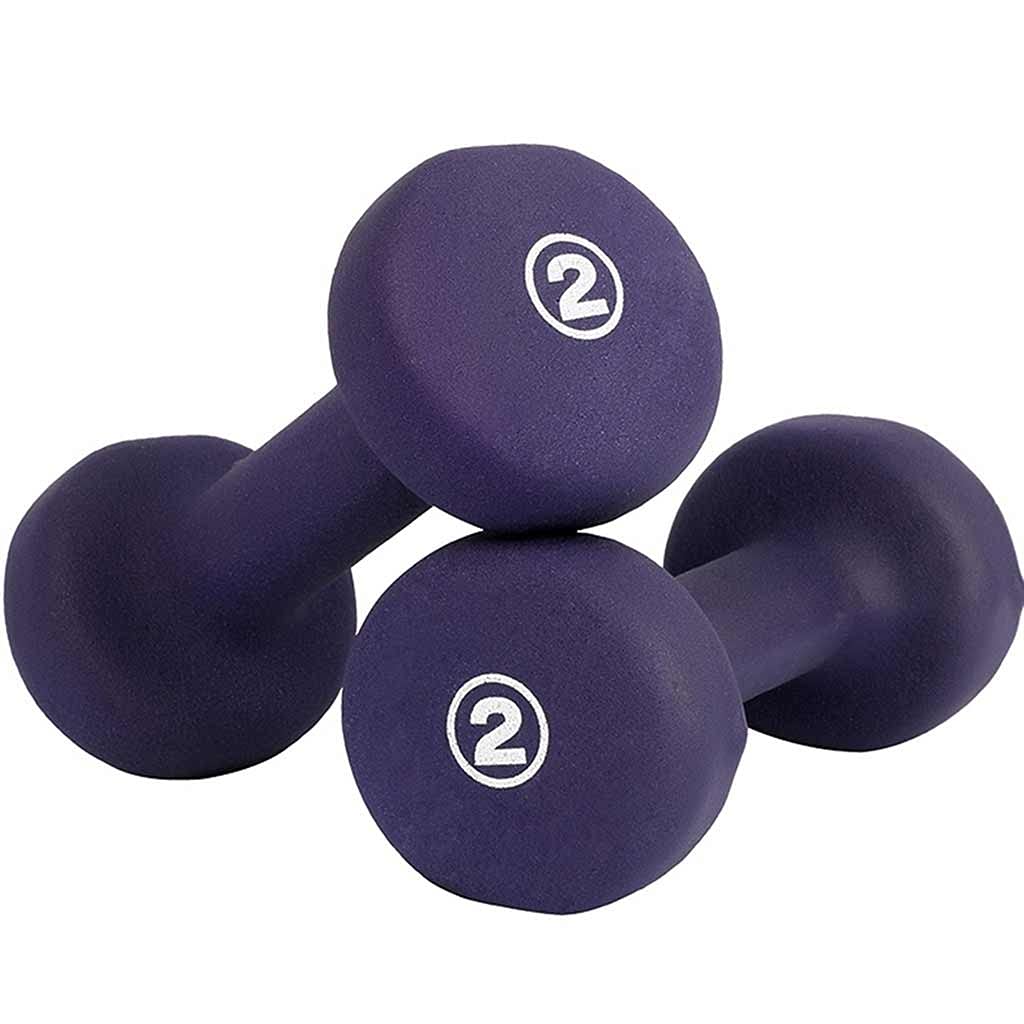 Priority Culture Dumbbells Set - 2lb Purple Dumbbells for Women, Beginners Weight Loss & Muscle Gain, Home Fitness Equipment for Arm Toning - Perfect for Home Workouts, Yoga, and Strength Training