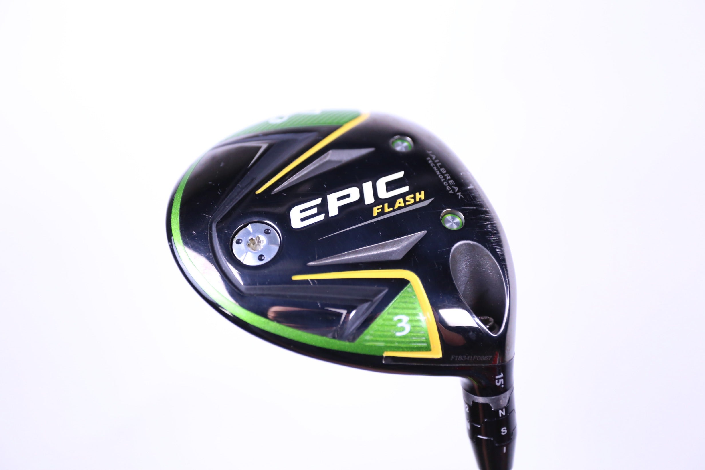 Used Callaway Epic Flash 3 Wood Golf Club - Right Handed 15° X-Stiff Flex Driver for Men | Perfect for Long Fairway Shots & Improving Distance Control