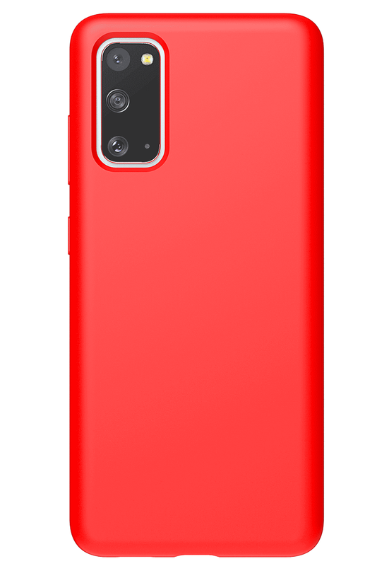 Araree Typo Skin Case for Samsung Galaxy S20 Plus - Slim Protective Cover (White/Red) | Perfect for Everyday Use & Travel Protection