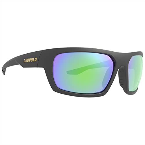 Matte Black Frames - Emerald Mirror Lenses