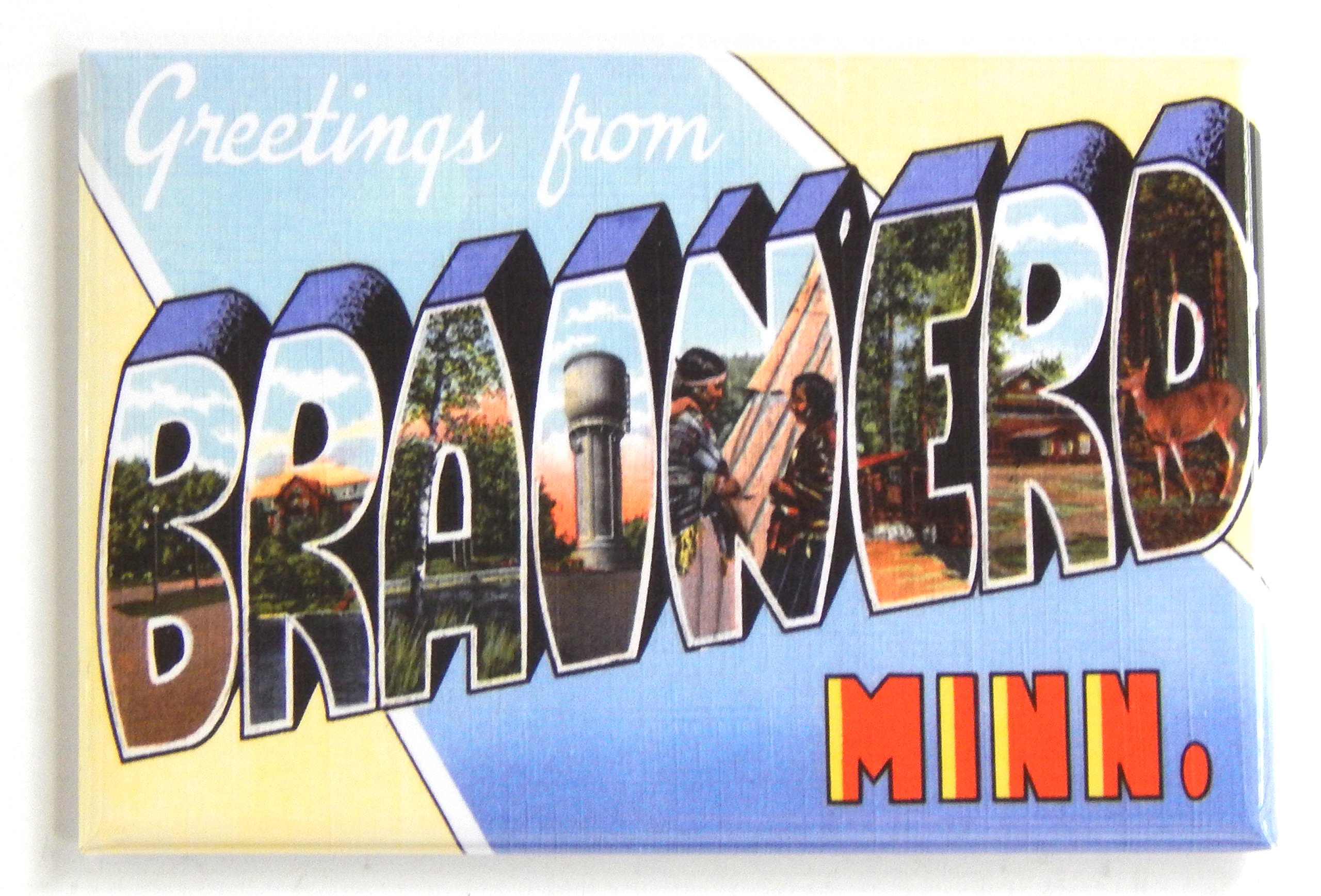 Brainerd Minnesota Souvenir Fridge Magnet - 1.75 x 2.75 Inch Collectible Travel Gift - Perfect for Refrigerators, Lockers & Office Decor