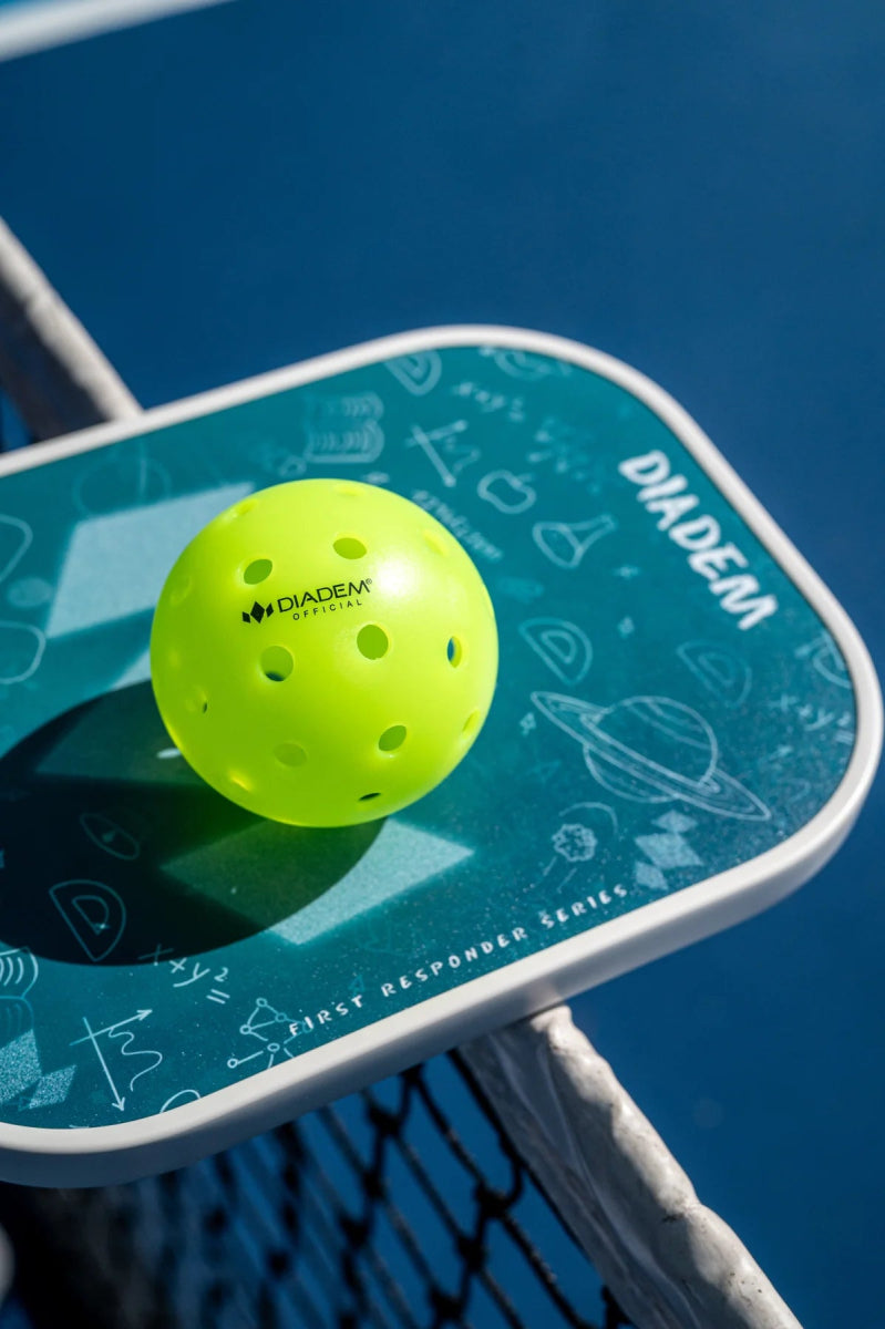 Diadem First Responder Series V2 Rush Pickleball Paddle - Premium Carbon Fiber Paddle for Competitive Play | Ideal for Tournaments, Outdoor & Indoor Games
