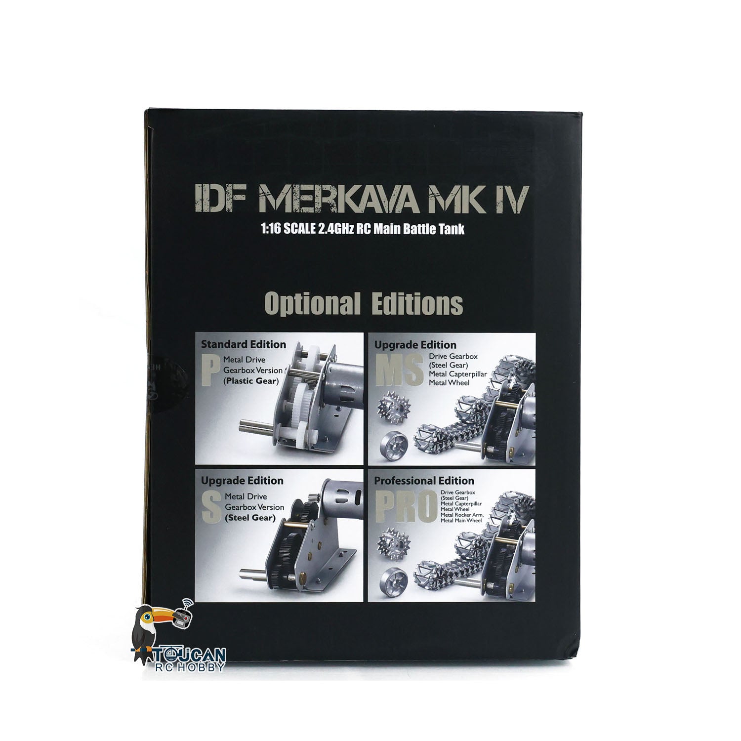 1:16 Scale RC Military Battle Tank - Heng Long IDF Merkava MK IV 3958 Upgraded Edition with Metal Gearbox & Tracks | Remote Control Model Tank for Collectors & Battle Simulation | Perfect for Outdoor Play, Military Enthusiasts & Display