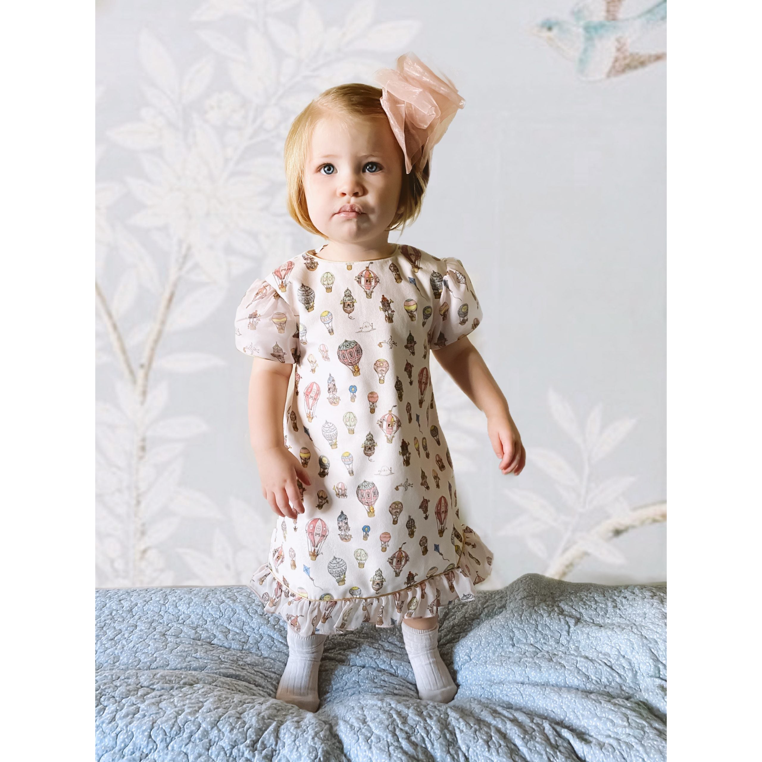 Atelier Choux Velvet Party Dress for Girls - Elegant & Comfortable Formal Wear | Perfect for Birthday Parties, Weddings & Special Occasions
