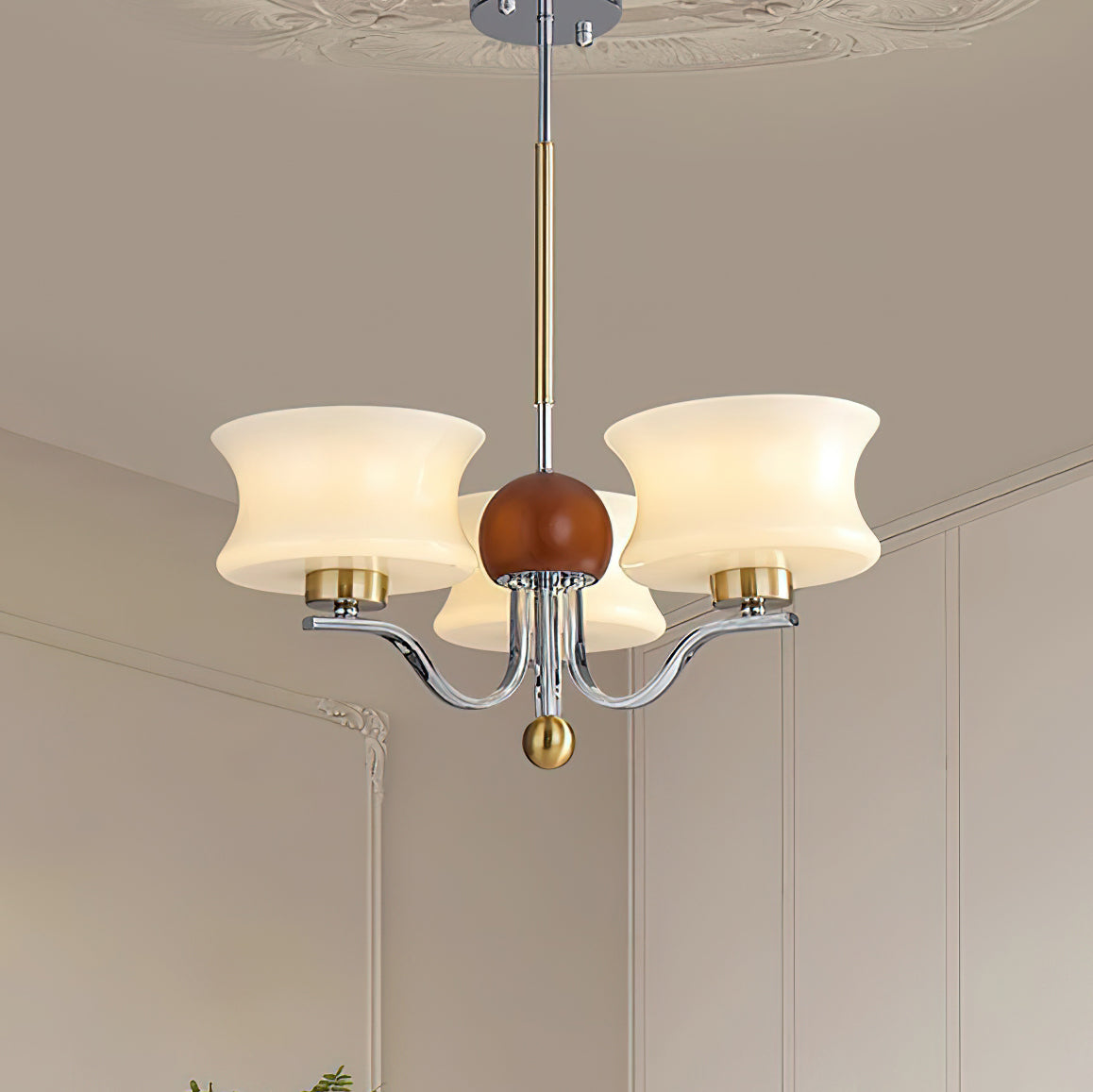 Anath Modern Chandelier - Elegant Crystal Ceiling Light Fixture for Dining Room, Living Room, Bedroom | Perfect for Home Decor, Wedding & Party Lighting