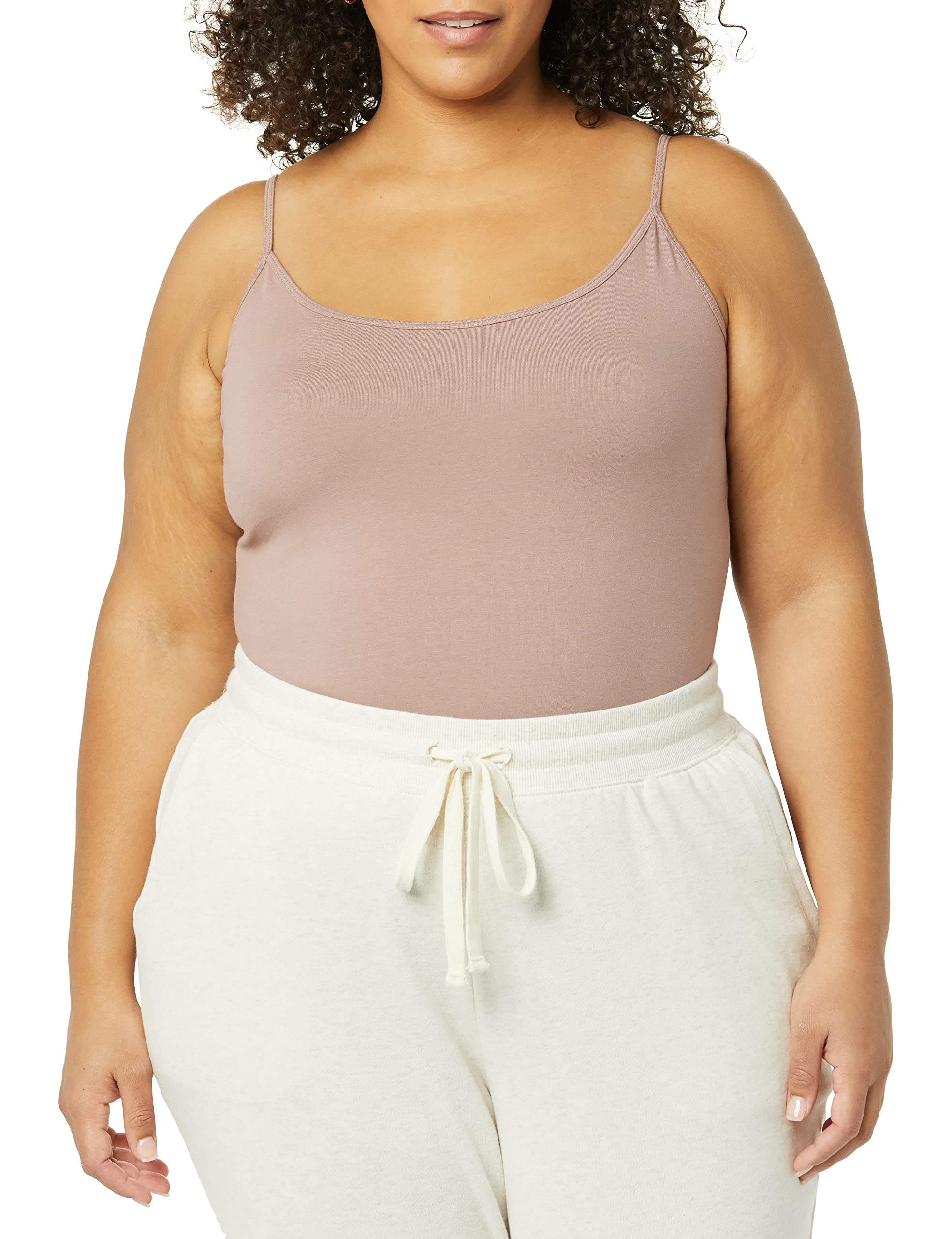 Amazon Essentials Women's Slim-Fit Camisole Top - 4 Pack | Soft Stretchy Basic Tank Tops for Layering, Sleepwear & Everyday Wear
