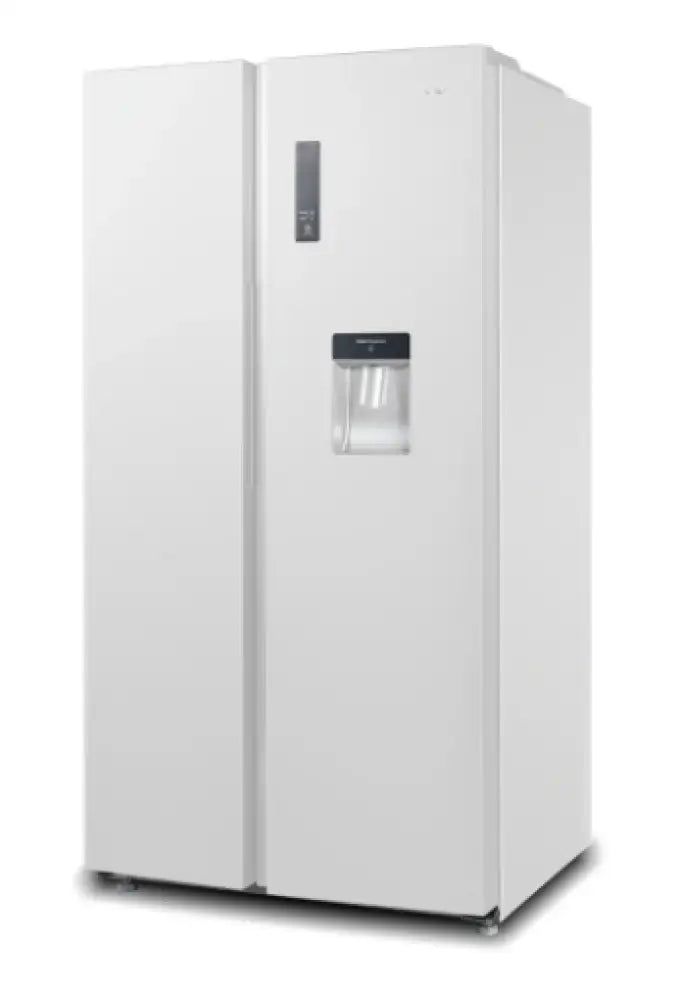CHiQ CSS559NWD4E 559L White Side by Side Refrigerator - Energy Efficient Large Capacity Fridge for Home, Kitchen, Office & Restaurant Use