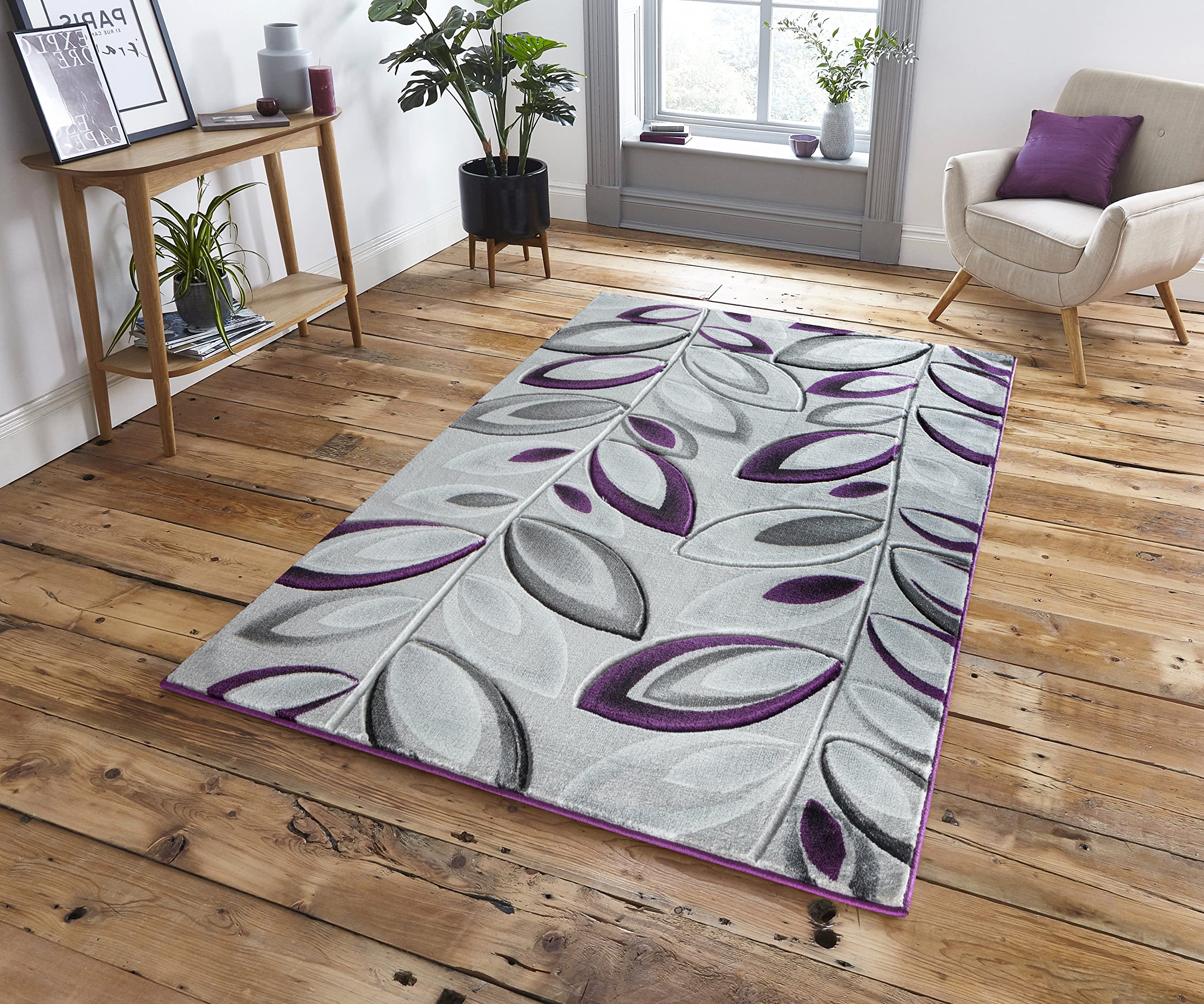 Hand-Carved Abstract Modern Area Rug - Premium Soft Non-Shedding Carpet for Living Room, Bedroom & Dining Room - Perfect for Contemporary Home Decor & Cozy Spaces