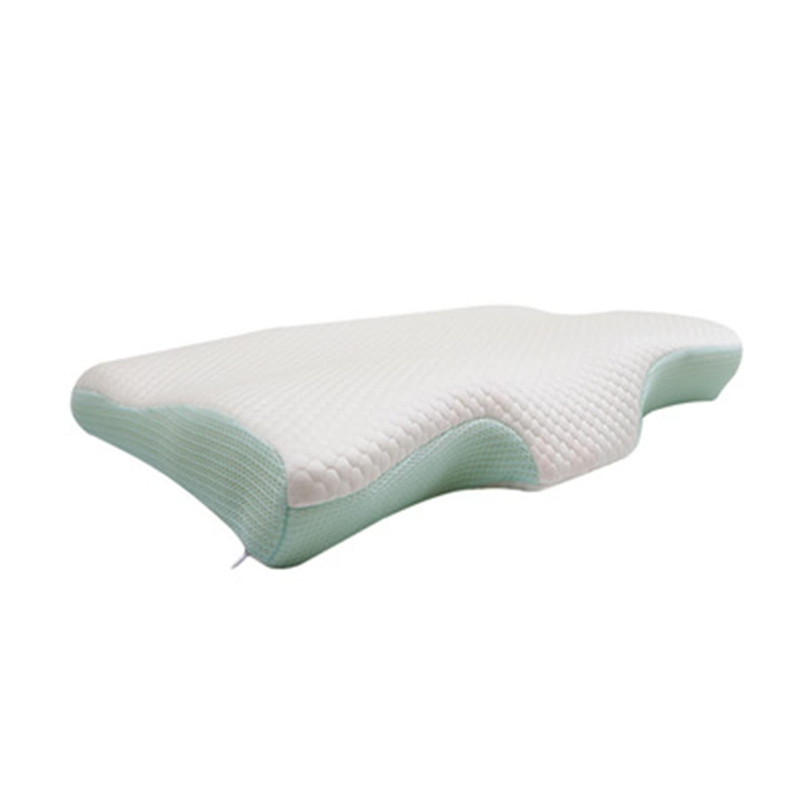 LWZ Memory Foam Pillow for Neck Pain Relief - Orthopedic Cervical Support Pillow for Side, Back & Stomach Sleepers (3.1 x 11.9 Inches) - Perfect for Home, Office & Travel Use