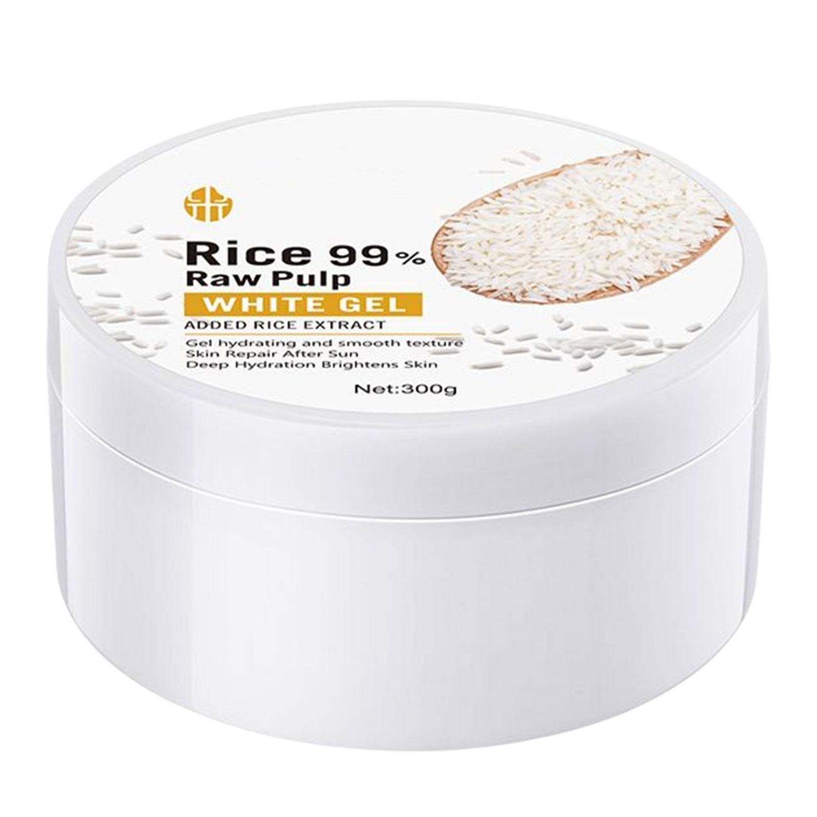 Natural Rice Puree Moisturizing Toner & Night Cream for Glowing Skin - 300ml Hydrating Face Moisturizer for Dry Skin with Long-Lasting Smooth Absorption | Perfect for Nighttime Skincare Routine & Daily Hydration
