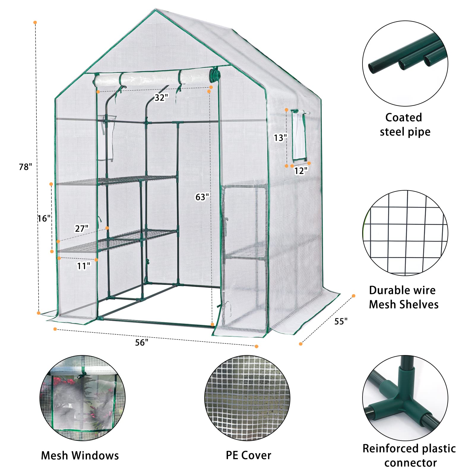 Best Portable Walk-in Greenhouse for Outdoors - 56