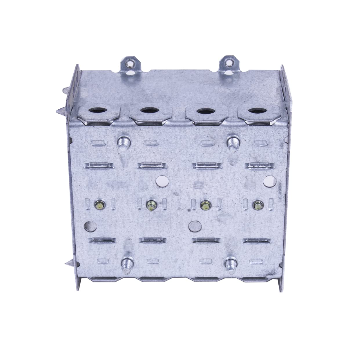 Lightway 2 Gang Electrical Outlet Box - Heavy Duty Metal Wall Plate for Home & Office Wiring - Perfect for Kitchen, Garage and Workshop Electrical Installations