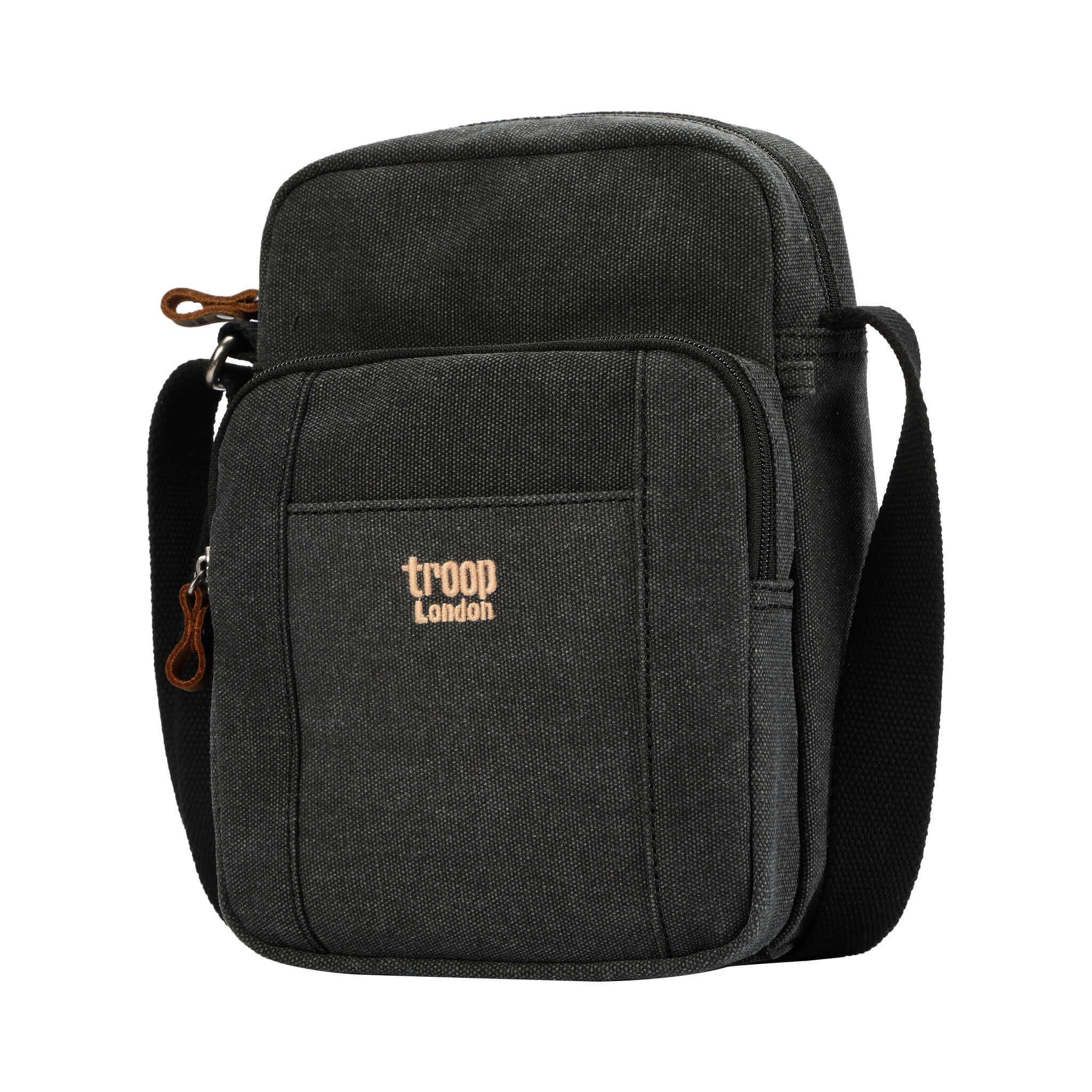 TRP0370 Troop London Classic Canvas Crossbody Bag for Men & Women - Stylish & Durable Everyday Shoulder Bag for Work, Travel & Casual Outings