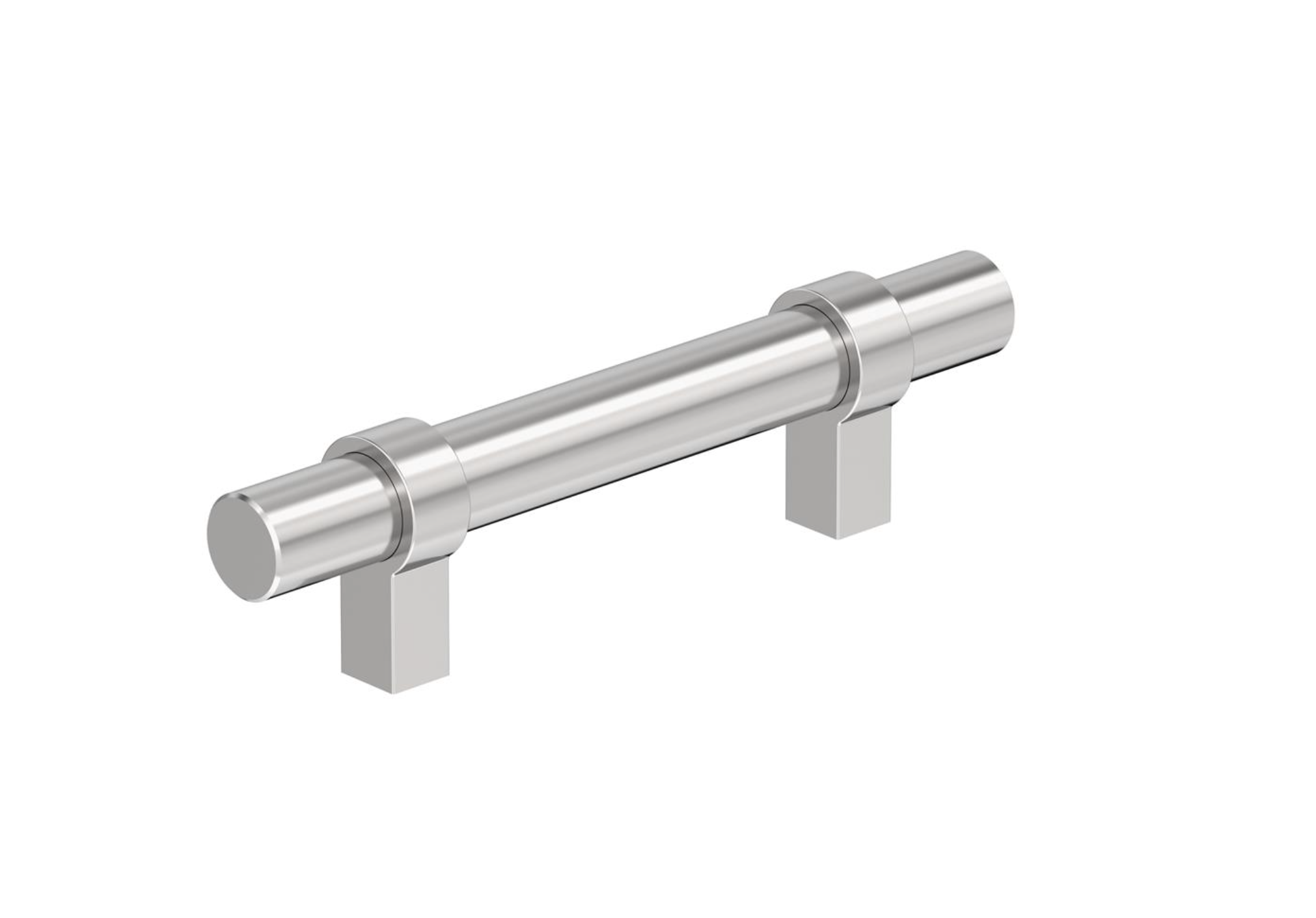 3 Pack Brushed Nickel Cabinet Pulls - Modern Drawer Handles for Kitchen & Bathroom - Easy Installation, Durable Hardware for Cabinets & Furniture