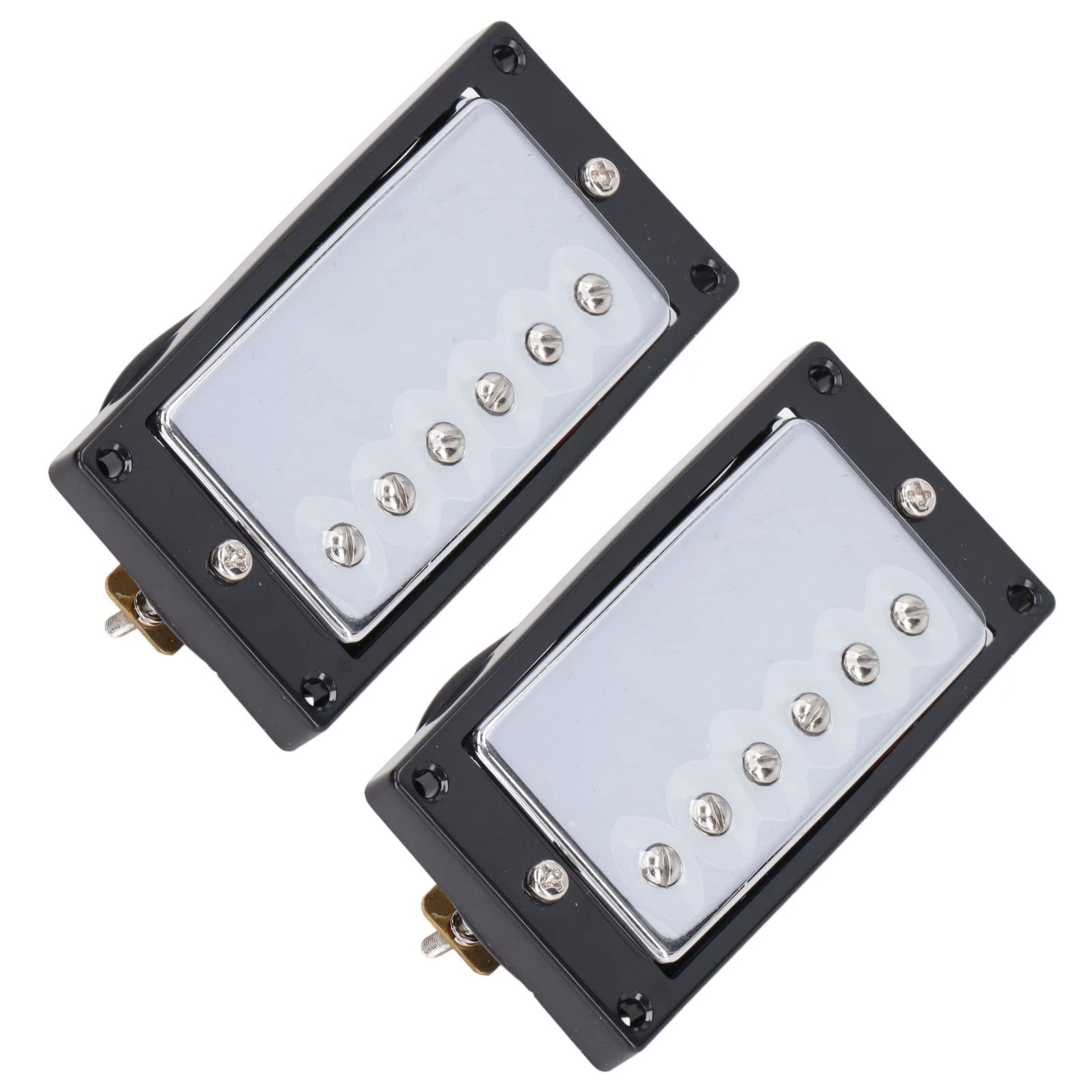 High-Quality Electric Guitar Pickup - Dual Coil Neck/Bridge Pickup for LP Guitars | Silver Replacement Pickup for Enhanced Tone | Perfect for Rock, Blues & Studio Recording