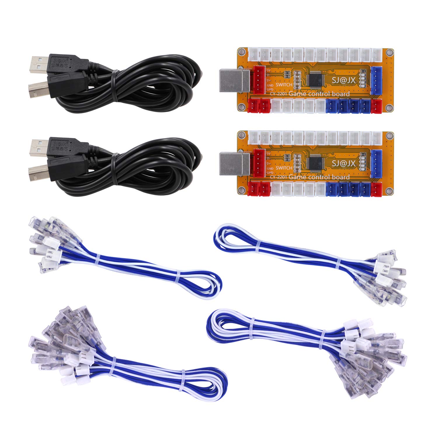 Zero Delay USB Arcade Encoder for Switch, PC, PS3 - 2 Player Gaming