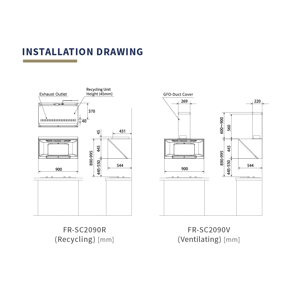 FR SC2090 V XBK 60cm Inclined Design Stainless Steel Cooker Hood - Powerful 600m³/h Extraction, LED Lighting, Easy Clean Filters for Modern Kitchen Ventilation