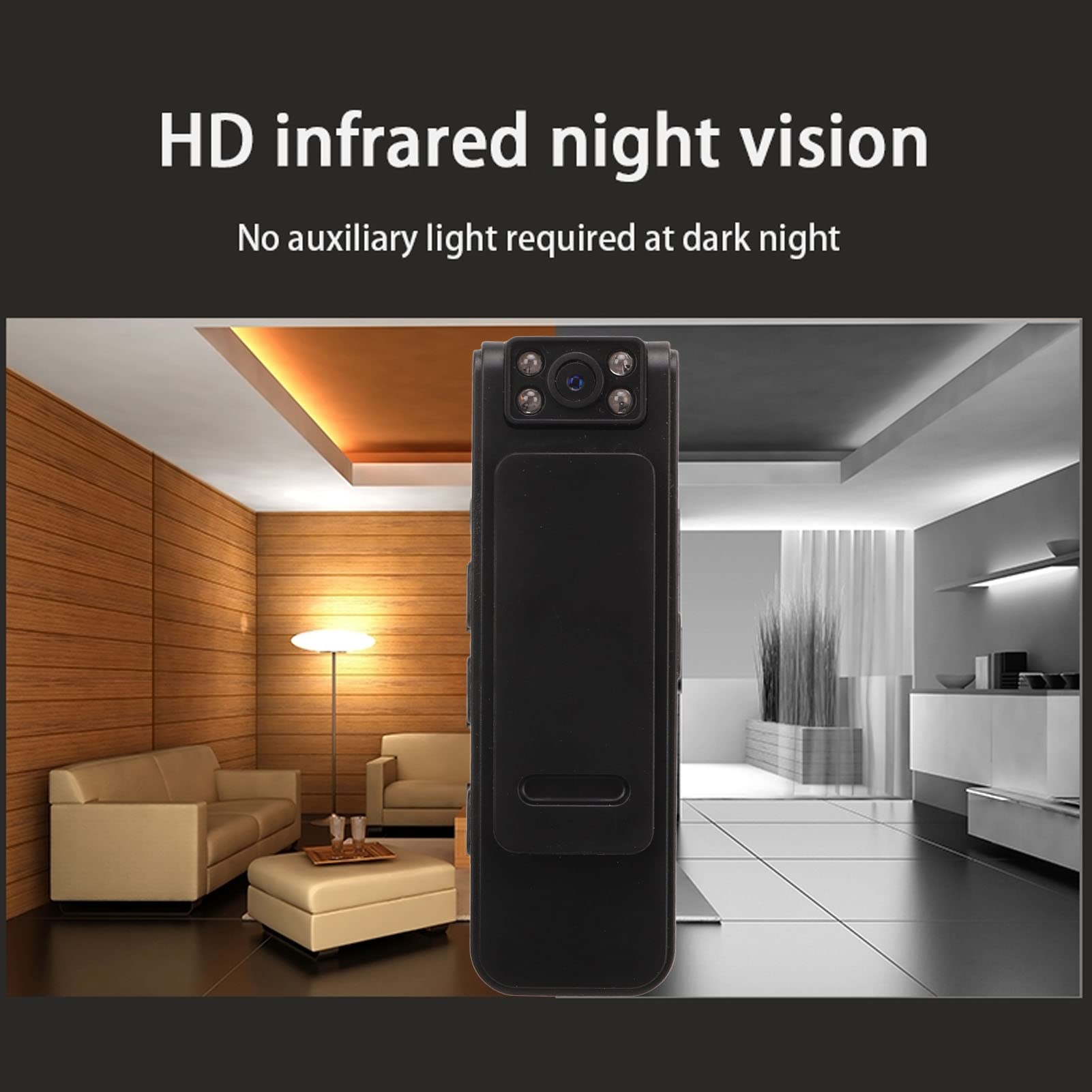 Police Body Camera 1080P HD - Mini Wearable Body Worn Camera with Clip Mount, Waterproof Video Recorder with 90° Rotation, 128GB Expandable Memory for Law Enforcement & Security - Ideal for Patrol Officers, Security Guards, and Event Surveillance