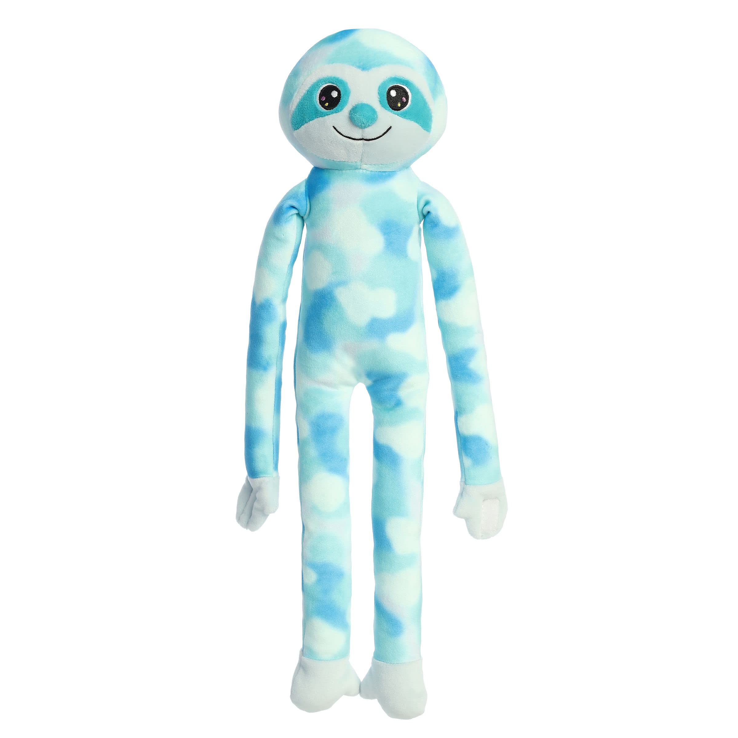 Aurora Squishiverse 24 Inch Blue Hanging Sloth Plush Toy - Ultra Soft Cuddly Stuffed Animal for Kids, Perfect for Bedroom Decor, Nursery, Playroom, and Gifts