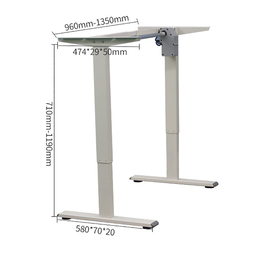 Electric Standing Desk Legs - Adjustable Height Smart Desk Frame for Home Office, Black (Desktop Not Included) | Perfect for Ergonomic Workstations & Gaming Setups