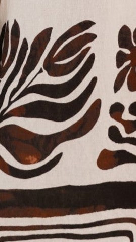 Briar Wide Leg Pants for Women - Chocolate Abstract Print High Waisted Flowy Trousers | Perfect for Casual Outings, Office Wear & Boho Fashion