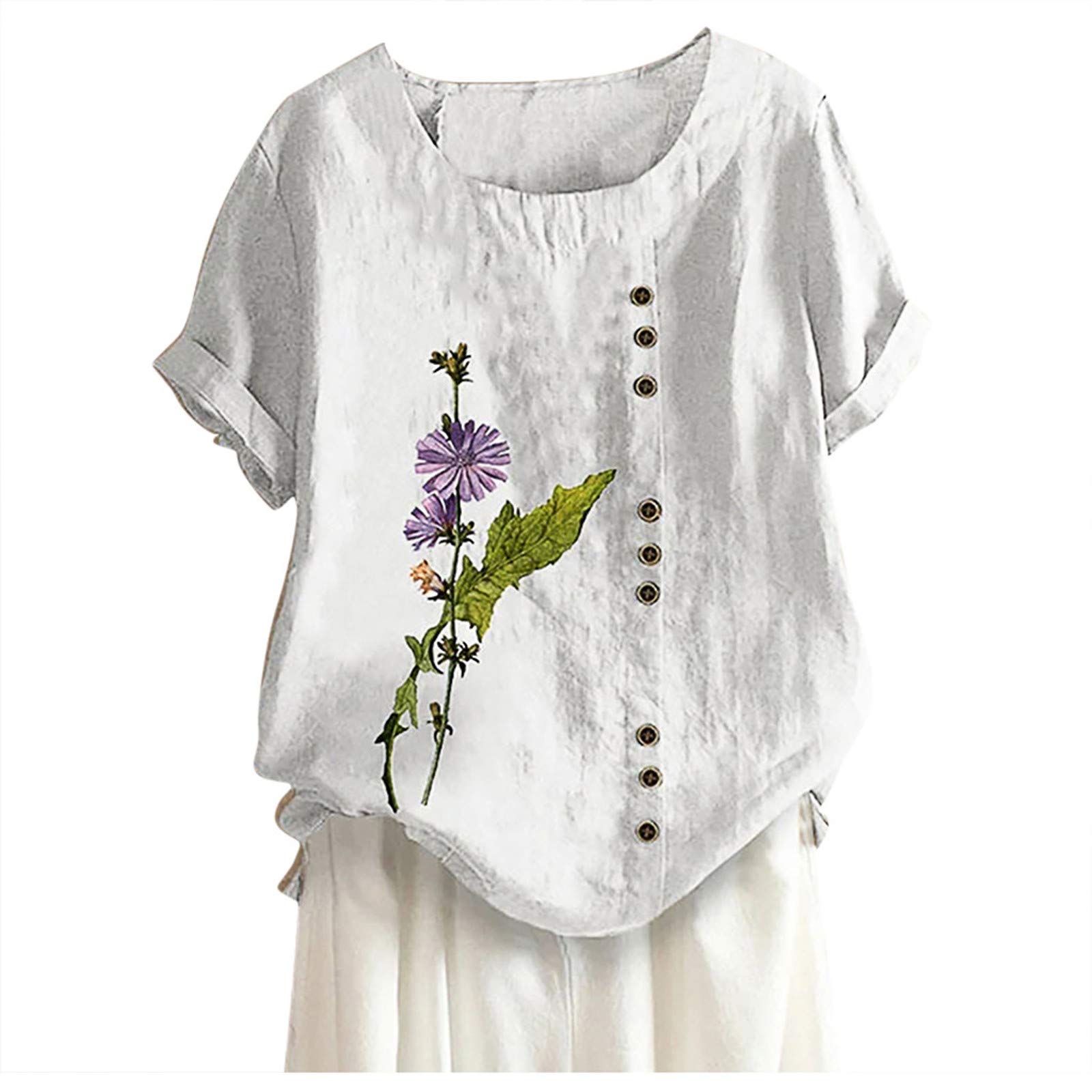 Women's Summer Tops - Elegant Casual Boho Blouses & Cute Short Sleeve Shirts for Teens & Ladies | Perfect for Beach Outings, Date Nights & Summer Vacations
