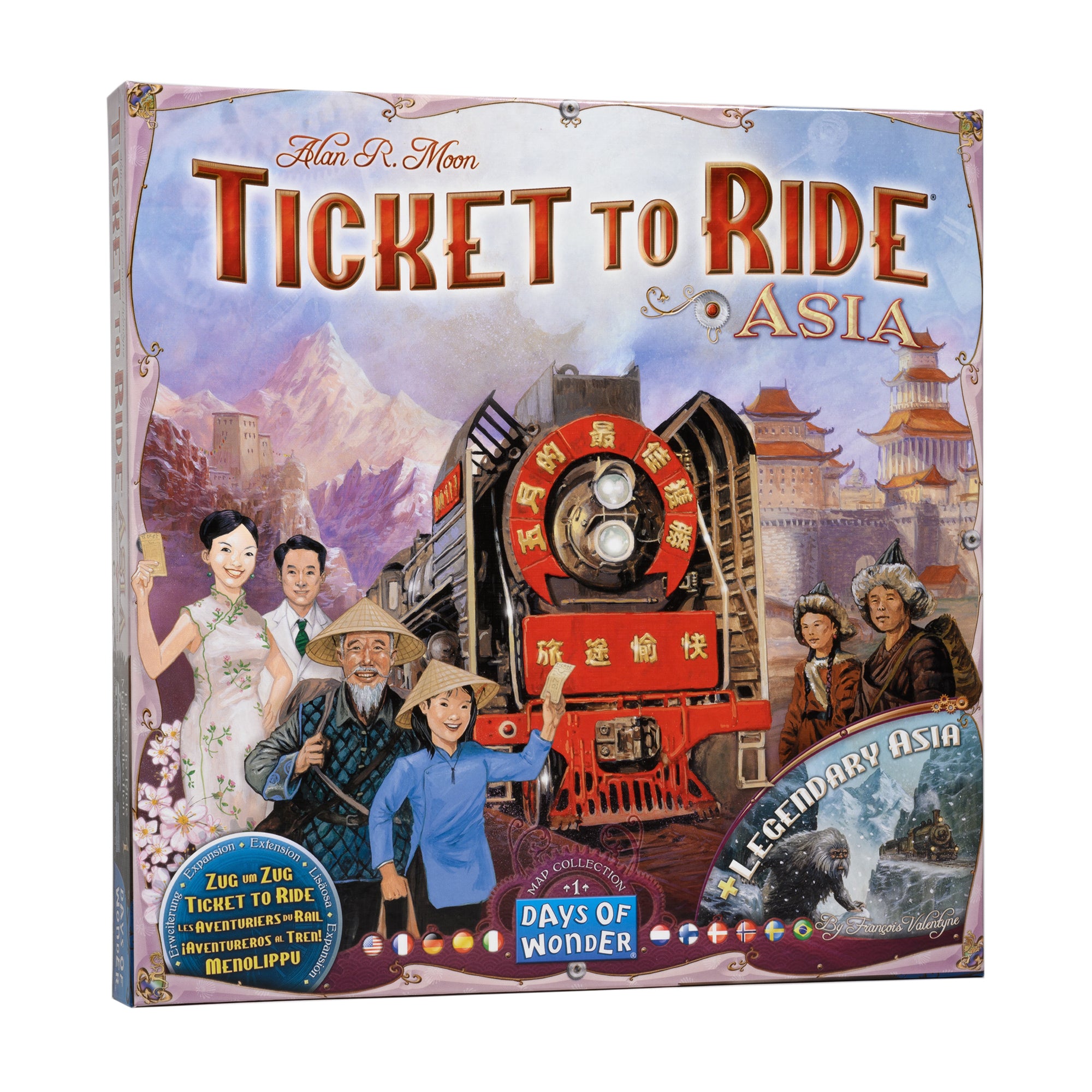 Ticket to Ride: Asia Map Collection 1 - Board Game Expansion for Family Game Night & Strategy Game Lovers | Perfect for Travel-Themed Parties & Game Nights