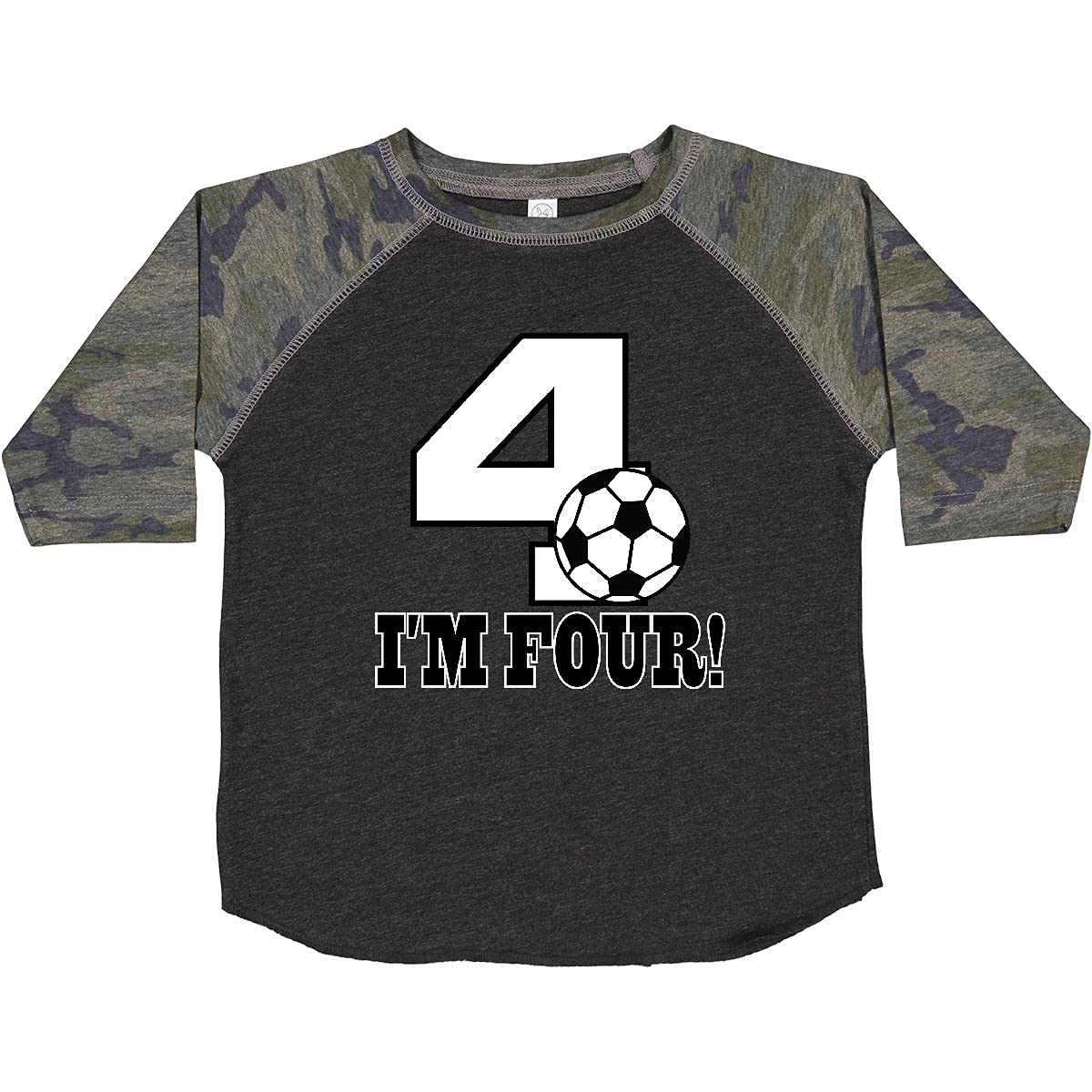 Inktastic 4th Birthday Soccer Toddler T-Shirt - Fun 4 Year Old Boy Girl Gift for Birthday Party & Soccer Game Celebration