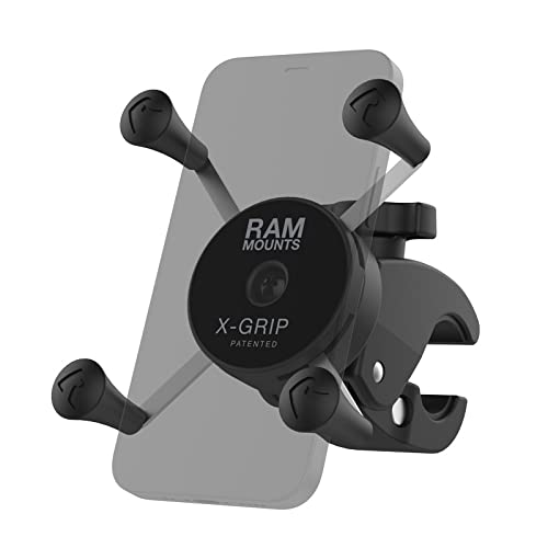 RAM MOUNTS X-Grip Small Phone Mount with Low-Profile RAM Tough-Claw RAM-HOL-UN7-400-2U for Rails 0.625\