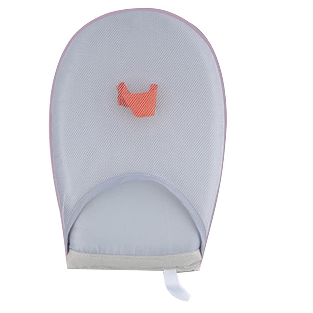 Dhaonxb Mini Ironing Board & Steamer Glove Set - Portable Anti-Steam Ironing Mitt with Finger Loop, Compact Travel Ironing Board for Clothes - Perfect for Home, Dorm, Travel & Quick Garment Care (Round)
