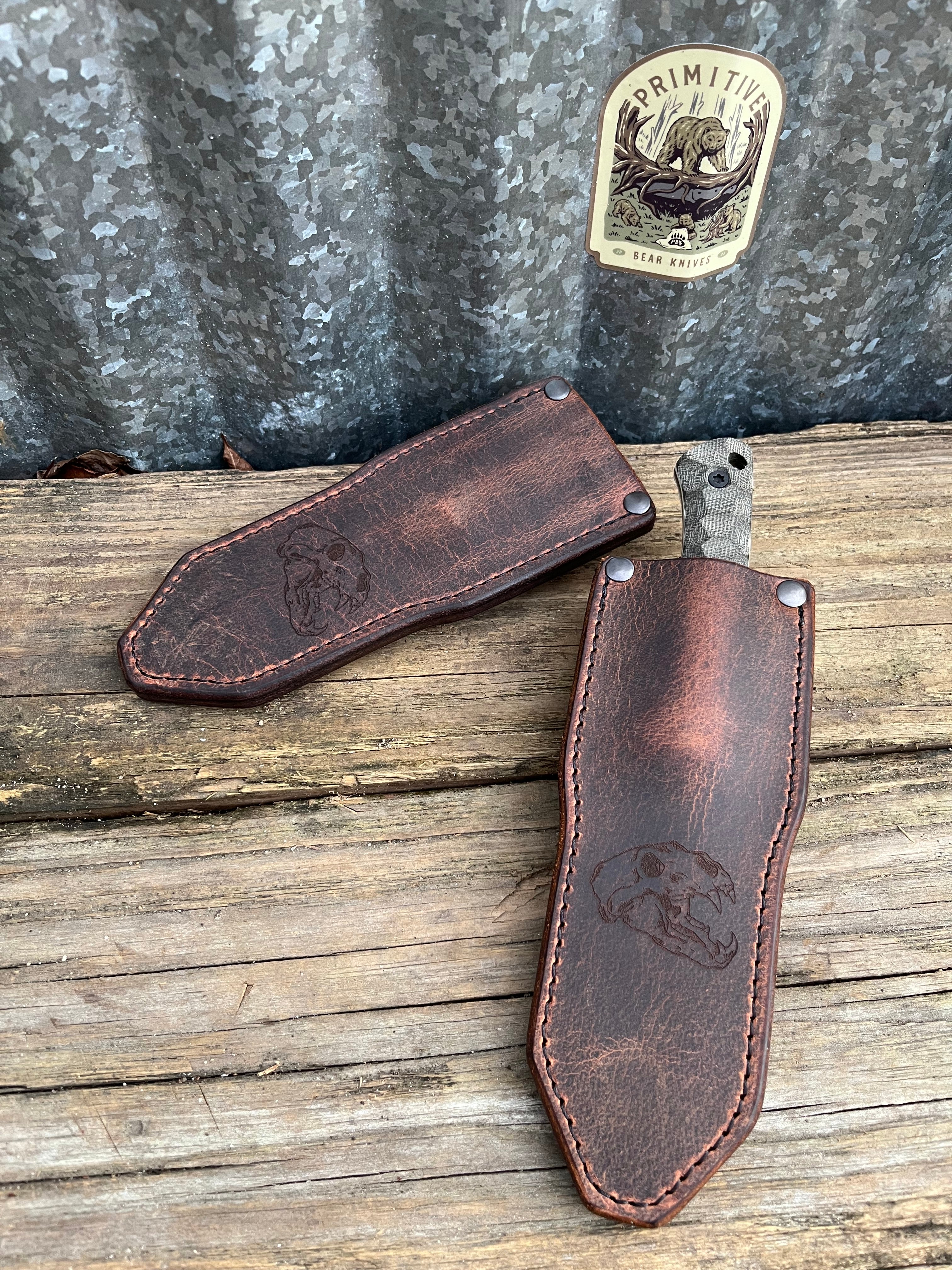 Premium Hunting Knife Sheath for EDC & Edisto - Durable Leather Knife Holder for Outdoor Adventures, Camping & Survival Gear