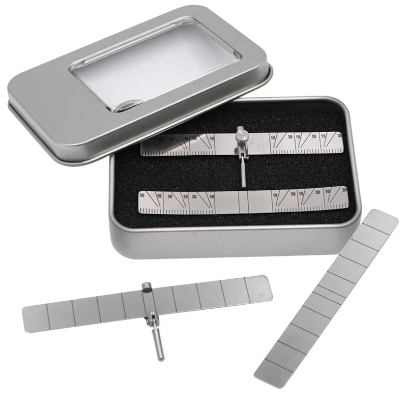 EUSONYSU Dental Implant Locating Guide - 2 Angle Ruler Set for Precise Planting Positioning, Autoclavable Surgical Instrument | Perfect for Dental Clinics, Implant Procedures & Lab Work