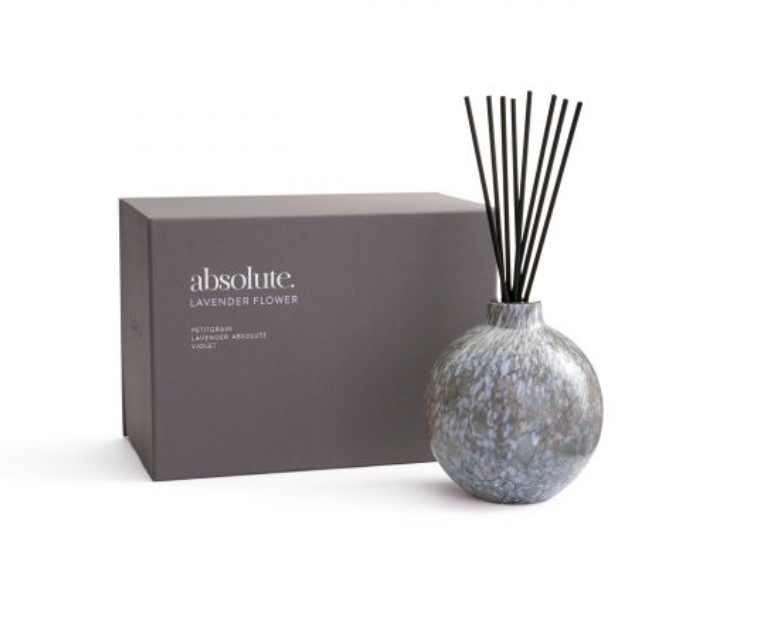 LAFCO Absolute Reed Diffuser - Lavender Flower Scented Home Fragrance Oil for Relaxation | Perfect for Bedroom, Living Room, Bathroom & Office Aromatherapy