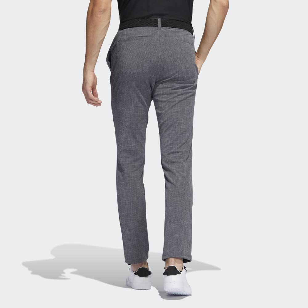 Adidas Men's Crosshatch Golf Pants - Lightweight Stretch Performance Trousers for Golfing & Casual Wear | Perfect for Golf Course, Office & Outdoor Activities