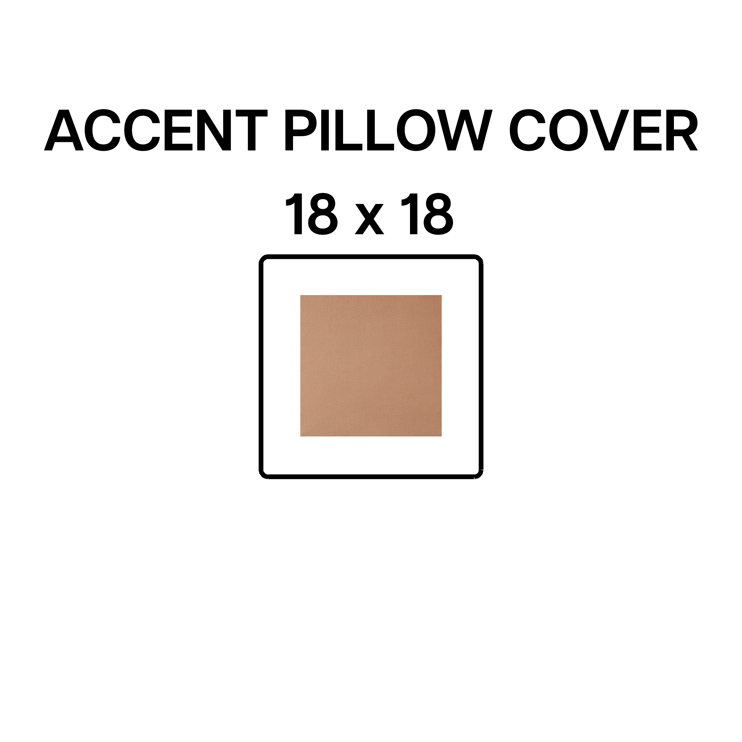 18x18 Inch Decorative Throw Pillow Cover - Coffee Brown Bohemian Pattern 641-60 - Perfect for Sofa, Bed & Home Decor Accent