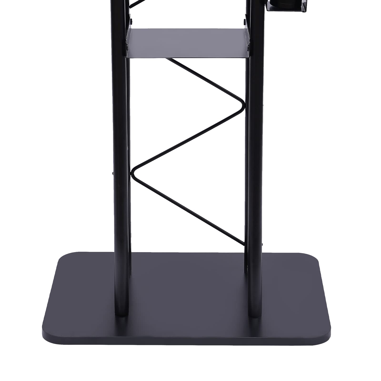 Curved Large Truss Lectern Podium Stand with Cup Holder - Durable Church & School Podium for Speeches, Presentations & Ceremonies